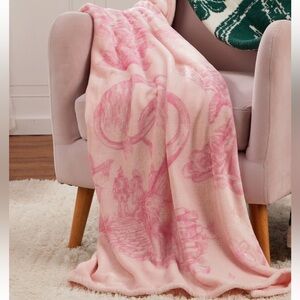 Wicked For Good x Katie Kime Plush Throw Blanket Pink